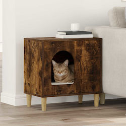 vidaXL Katzenbett Rauch Eiche 51 x 30 x 52 cm B...