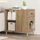 Vidaxl Katzenbett aus Handarbeit Walnuss 72 × 42,5 × 70 cm