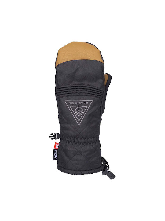 686 Mittens Γυναικεία Γάντια Σκι & Snowboard Μαύρα