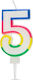 Candle Cake In Shape Number 5
