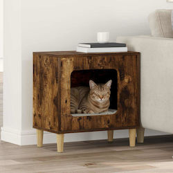 vidaXL Katzenbett Rauch Eiche 51 x 30 x 52 cm B...