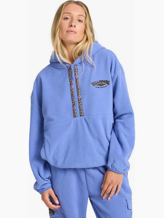 Winter Camp Women's Sweatshirt Hooded Iris Blue