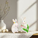 Easter Decoration Bunny 2 Types 7.5 X 7.2 X 14.5 Cm