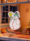 Weihnachtsaufkleber Fensterdekoration Schneemann Muster 30 X 29 Cm Weiß