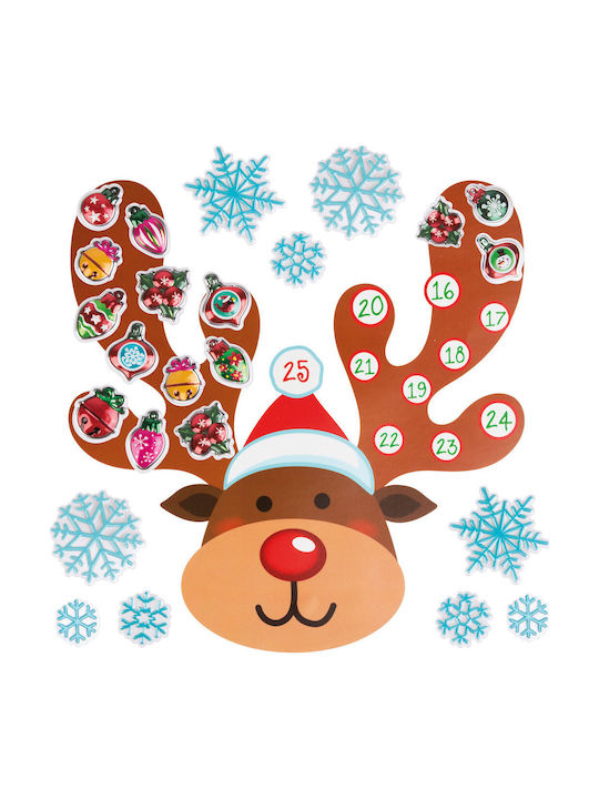 Christmas Wall Sticker Advent Calendar Reindeer Design