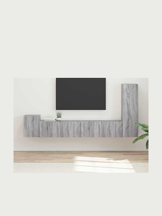 Living Room TV Unit Gray Sonoma L30xW31xH100cm