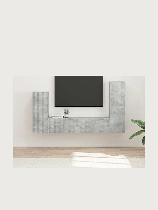Living Room TV Unit Grey L30xW31xH100cm