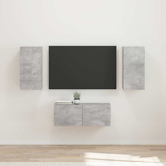 Living Room TV Unit Grey L98xW31xH29.5cm