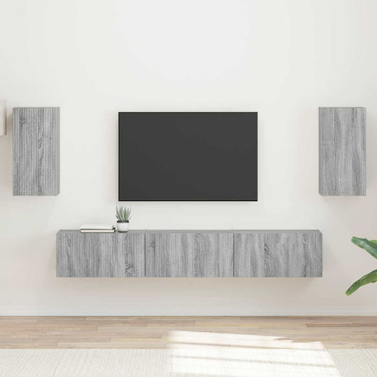Living Room TV Unit Gray Sonoma L30xW31xH60cm