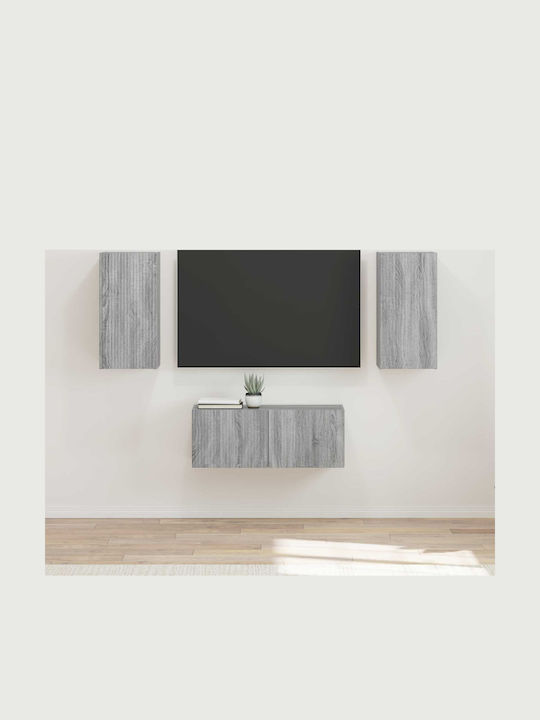 Wohnzimmer TV-Einheit Gray Sonoma L98xB31xH29.5cm