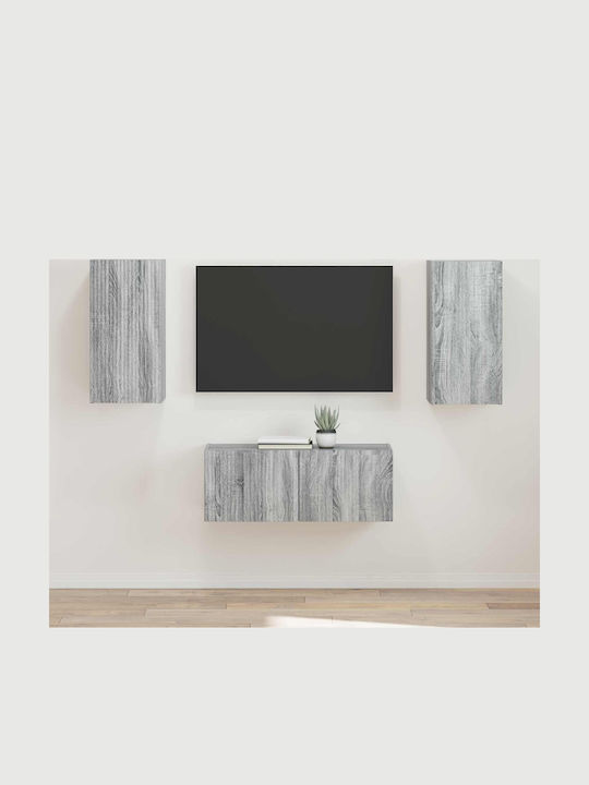 Living Room TV Unit Gray Sonoma L78.5xW31xH30cm
