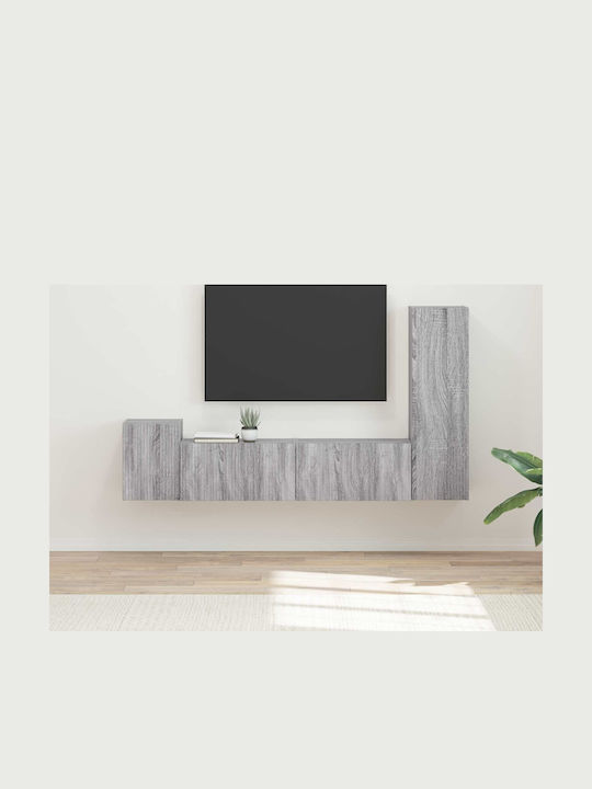 Living Room TV Unit Gray Sonoma L30xW31xH100cm
