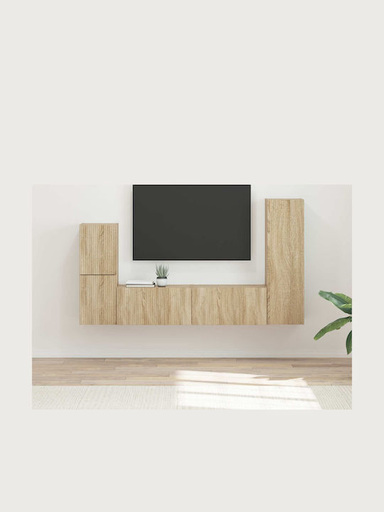 Living Room TV Unit Sonoma Oak L30xW31xH100cm