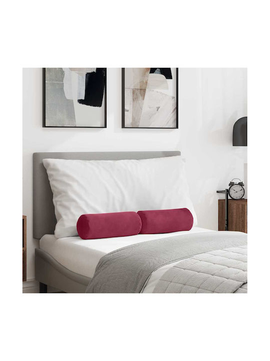 vidaXL Velvet Sofa Cushion Red 40x15cm