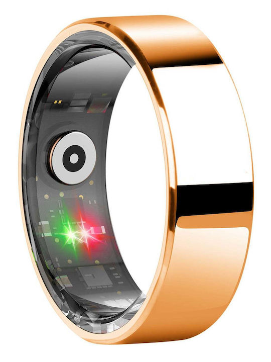 Kyklō Smart Ring 19.8mm Αδιάβροχο με Παλμογράφο Χρυσό