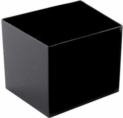 Goldplast Set 30 Kunststoffschalen mit 63ml Fassungsvermögen Schwarze 63 cc