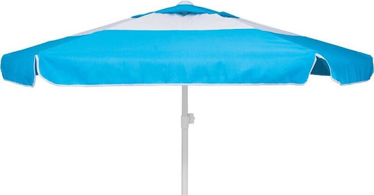Escape Folding Beach Umbrella Diameter 2m with Air Duct Light Blue