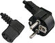 Schuko - IEC C13 Cable 2m Μαύρο 02.005.0058