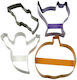 Set 4 Decupatoare Metalice Pentru Biscuiți Guardini Halloween 15651