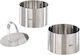 Stainless Steel Cake Rings Set 3 Pieces 10 x 8 Forma Gefu 12160
