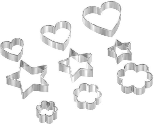 Set 9 Metallische Keksausstecher Pedrini