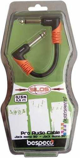 Bespeco Cable 6.3mm male - 6.3mm male 0.15m (SLPP015X3)