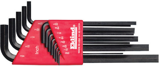 Set Long Hexagonal Socket Wrenches In Plastic Holder