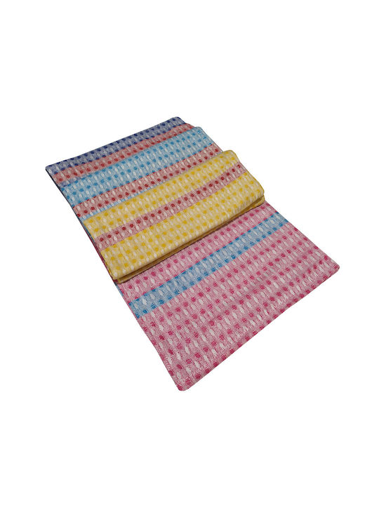 Le Blanc Geschirrtuch aus 100% Baumwolle in Rosa Farbe 45x65cm 4Stück