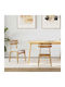 Stühle Speisesaal Natural, Light 2Stück 43.5x44.5x77.5cm