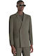 Men's Suit Jacket Regular Fit Dark Army
