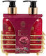 Aurora Midnight Rose Σετ Περιποίησης για Καθαρισμό Σώματος 2τμχ