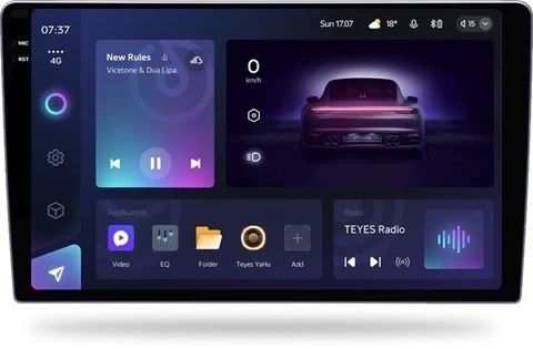 Teyes Cc3 Car Navigation 2k Split 4+64gb 9.5" Qled Octa-core 1.8ghz Android 4g Bluetooth 5.1 Dsp