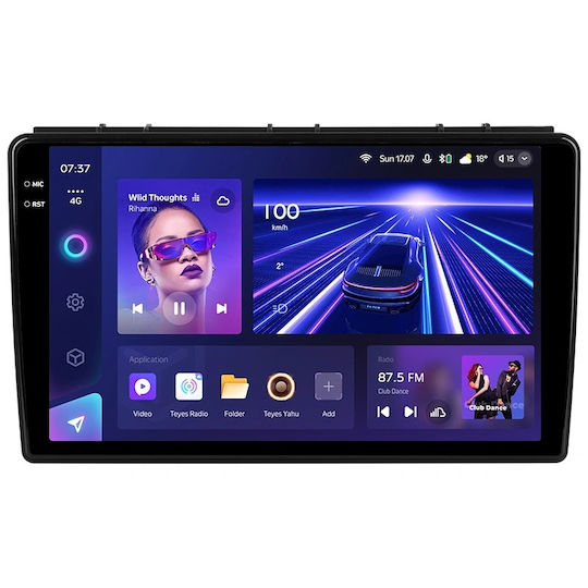Teyes Cc3 2k Автомобилна Навигация Saab 9-3 2007-2014 4+64GB 9.5" QLED Octa-Core 2GHz Android 4G Bluetooth 5.1 DSP