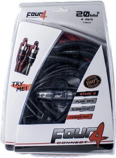 Kit Cablu Alimentare Four Connect 4-800220 Stage2 4 Awg 20 Mm2 Ofc