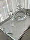 Modern Wine Set 3 Pieces Tray Marble Surface Crystals Top Quality