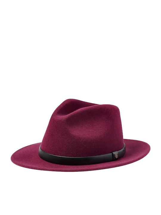 Brixton Wool Women's Fedora Hat Messer Purple