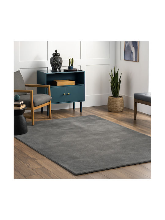 Saray Home Deluxe Anti-slip Rug Rectangular Furry Dark Gray