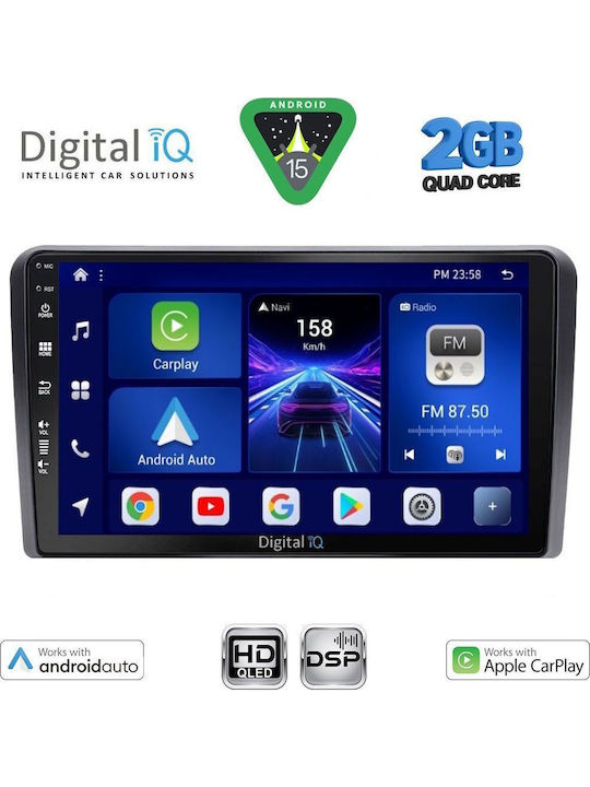 Digital IQ Car Audio System for Ford Tourneo / Courier 2014 (Bluetooth/USB/WiFi/GPS/Apple-Carplay/Android-Auto) with Touch Screen 9"