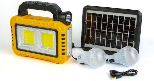 Lampă Multifuncțională Portabilă Panou Solar Usb-c 6 Moduri De Iluminare 8 Leduri 3600 Mah