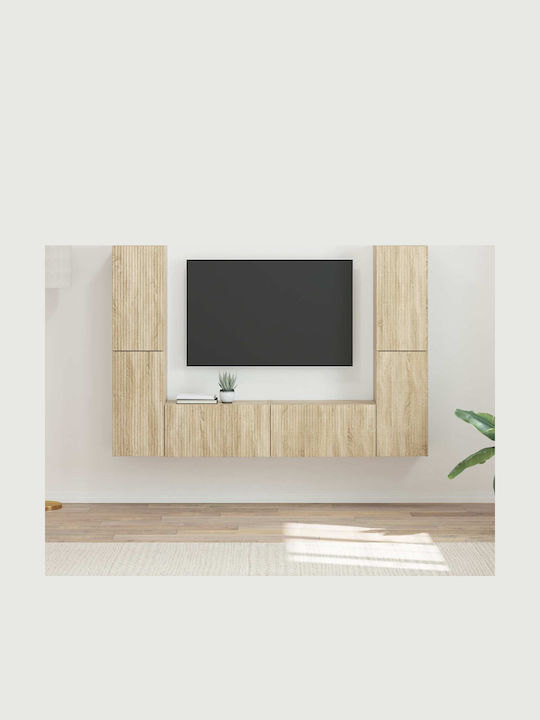 Living Room TV Unit with Lighting Sonoma Oak L30xW31xH60cm