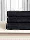 Silk Fashion Facecloth Melodia 50x100cm Black Weight 600gr/m²