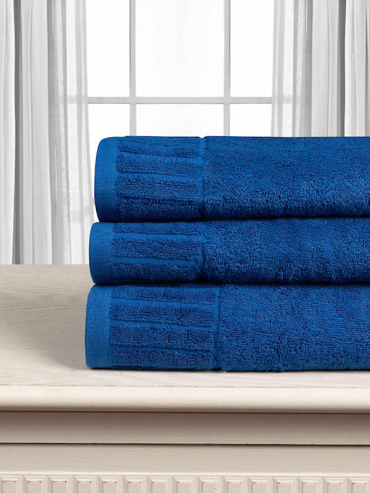 Silk Fashion Bath Towel Melodia 75x150cm Blue W...