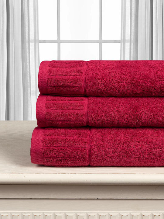 Silk Fashion Facecloth Melodia 50x100cm Crimson...