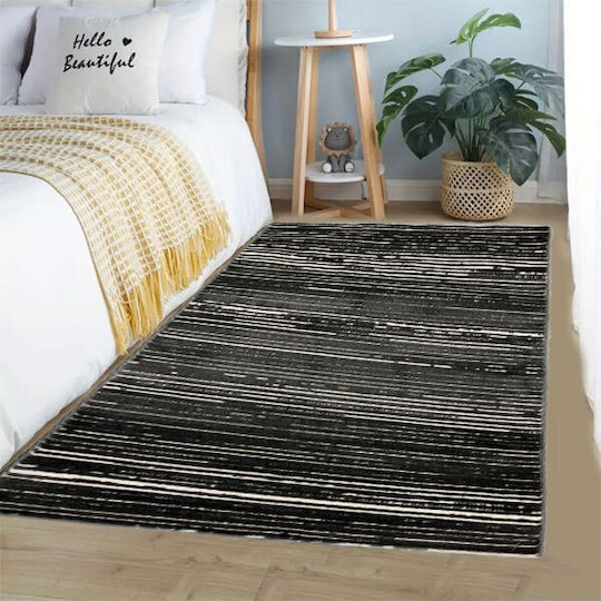 SpitiBazaar Bedroom Rug Sets Black SB-2042 3 Pieces