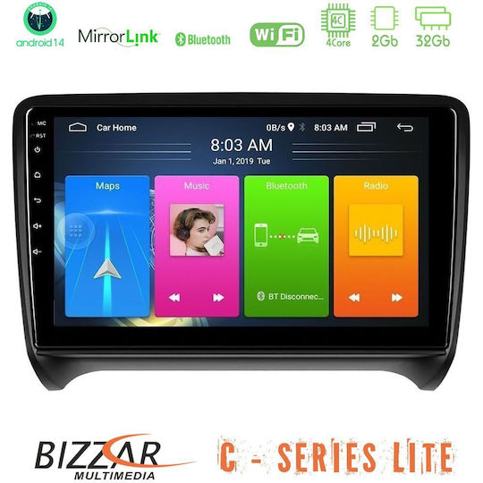 Bizzar Auto-Audiosystem für Audi E-Commerce-Website 2006-2013 (Bluetooth/USB/AUX/WiFi/GPS/Apple-Carplay/Android-Auto) mit Touchscreen 9"