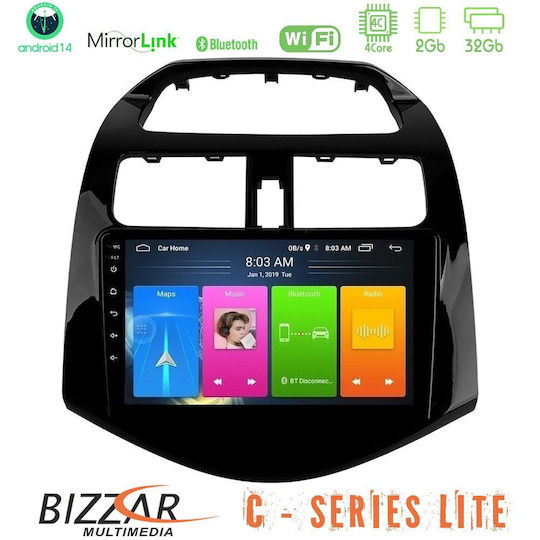 Bizzar Ηχοσύστημα Αυτοκινήτου για Chevrolet Spark 2009-2015 (Bluetooth/USB/AUX/WiFi/GPS/Apple-Carplay/Android-Auto) με Οθόνη Αφής 9"