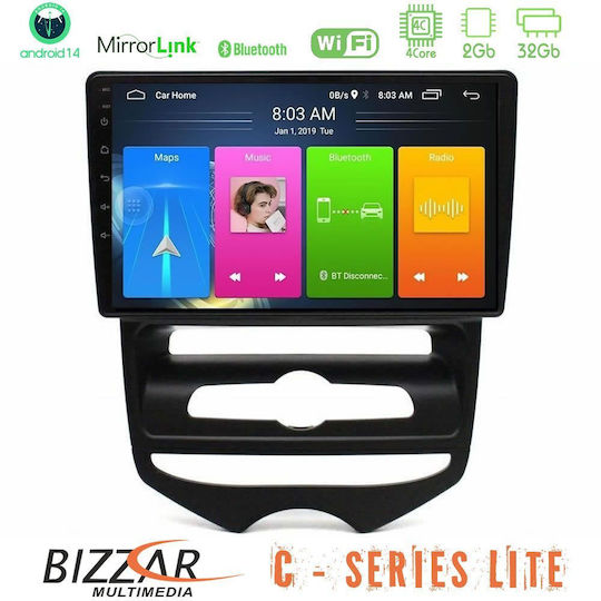 Bizzar Car Audio System for Hyundai ix20 2010-2020 with A/C Bluetooth USB AUX Wi-Fi GPS Apple CarPlay Android Auto with 10" Touch Screen