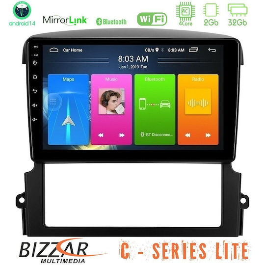 Автомобилна Аудио Система за Kia Sorento 2006 2009 (Bluetooth/USB/AUX/Вграден Wi-Fi/GPS/Apple CarPlay/Android Auto) с Touch Screen 9"