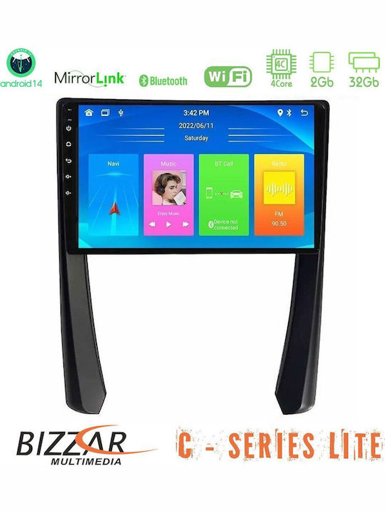 Bizzar Car Audio System for Porsche 911 / Cayman / Boxster 2005-2012 (Bluetooth/USB/AUX/WiFi/GPS/Apple-Carplay/Android-Auto) with Touch Screen 9"