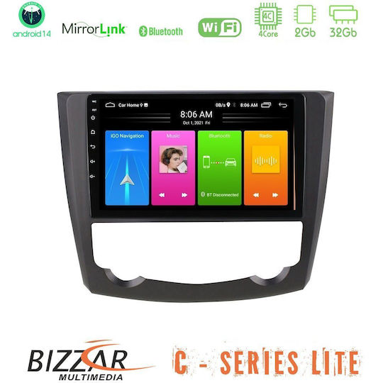 Bizzar Car Audio System for Renault Kadjar 2015-2021 (Bluetooth/USB/AUX/WiFi/GPS/Apple-Carplay/Android-Auto) with Touch Screen 9"